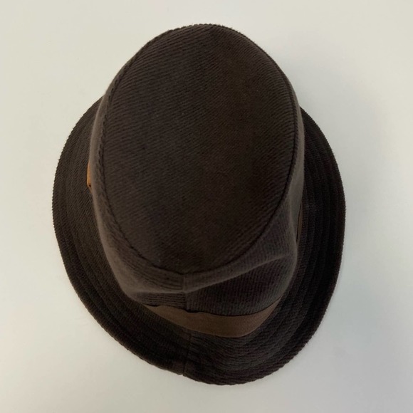 New Hat Attack Boyfriend Twill Weave Brown Fedora main image 4